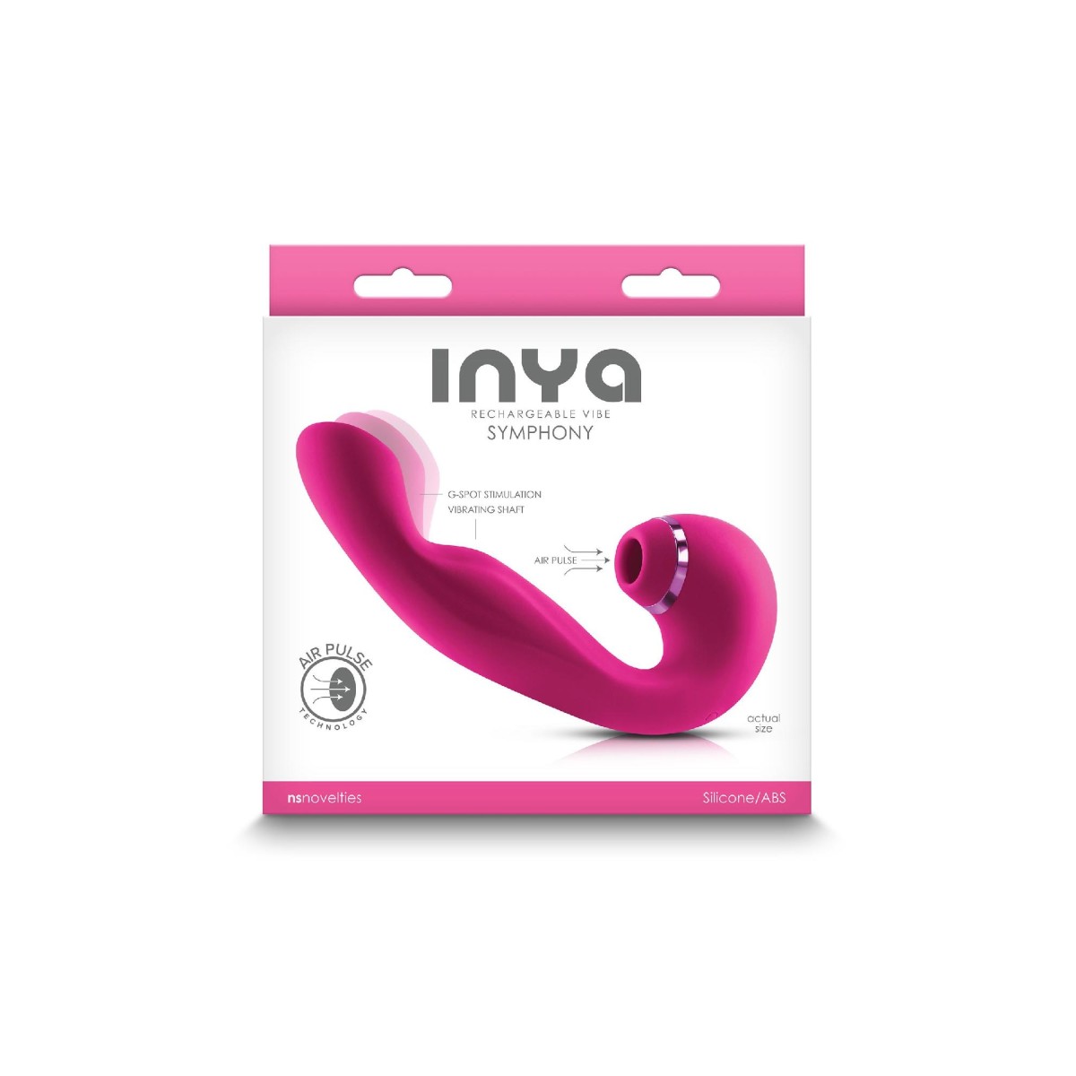 Vibratore/succhia clito INYA Symphony rosa