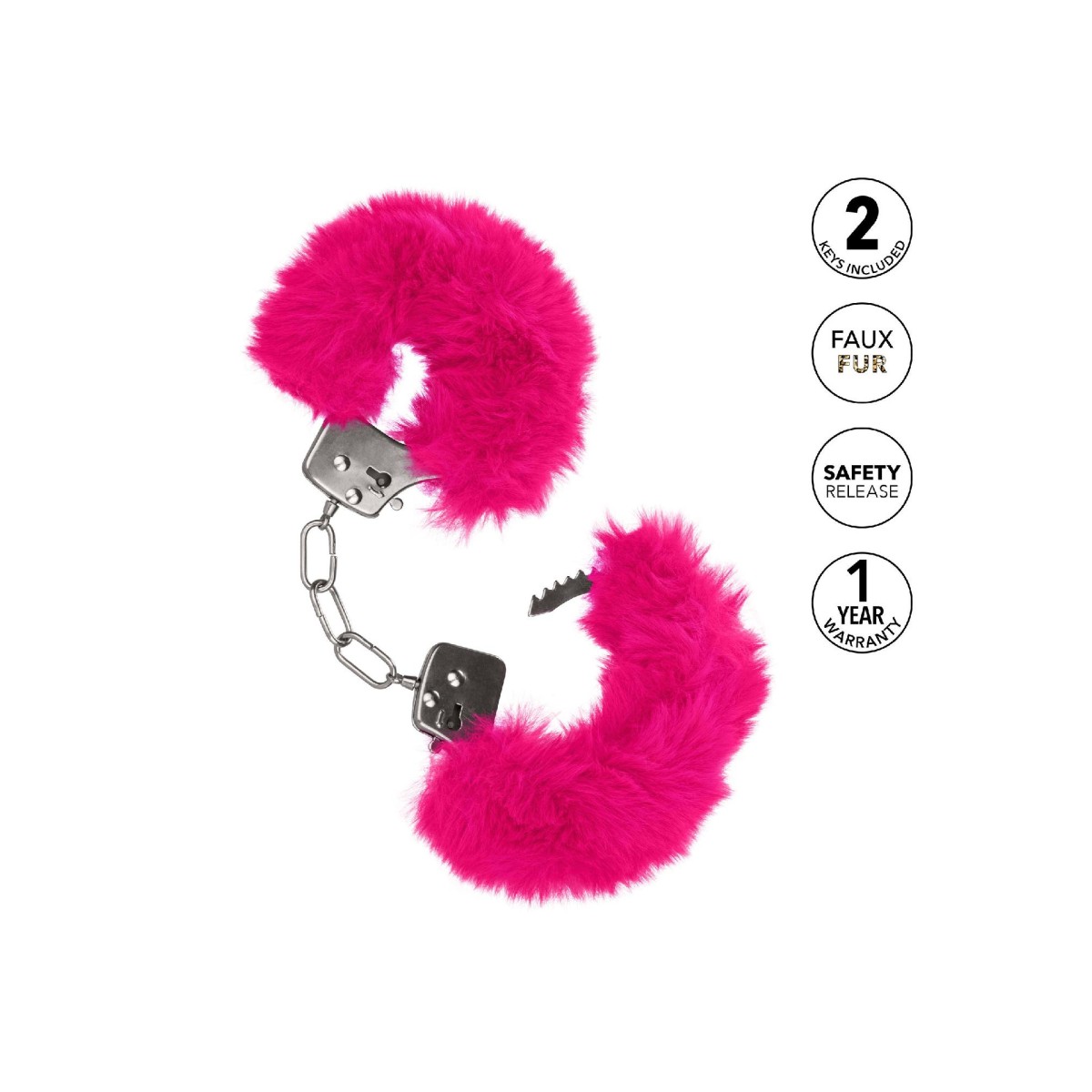 Manette fucsia Ultra Fluffy Furry Cuffs