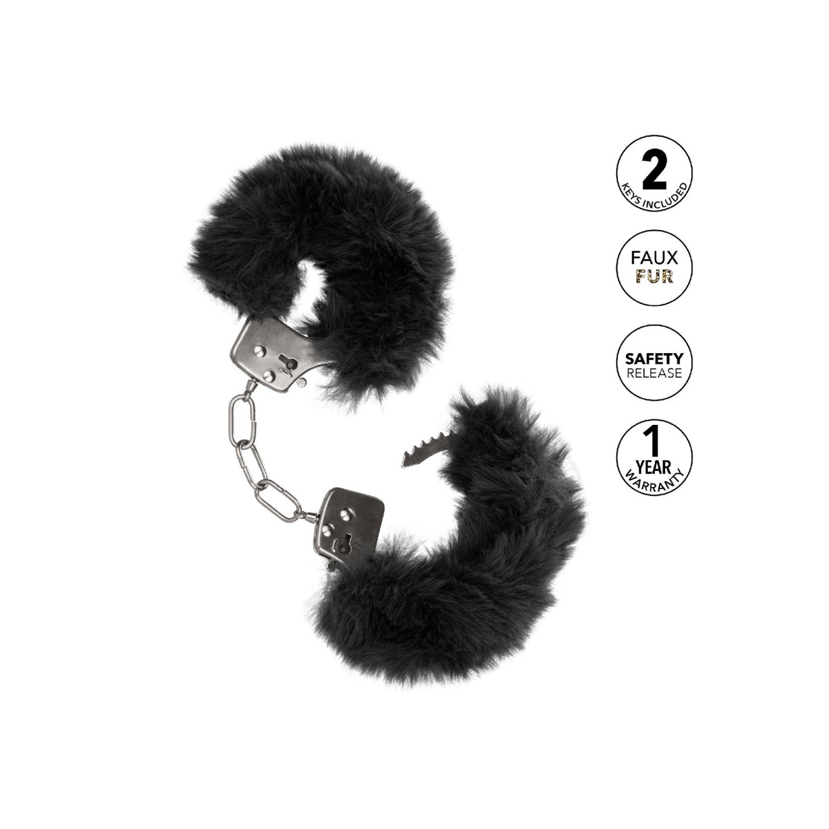 Manette nere Ultra Fluffy Furry Cuffs