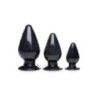 Plug Anali Kit 3 pz Triple Cones nero