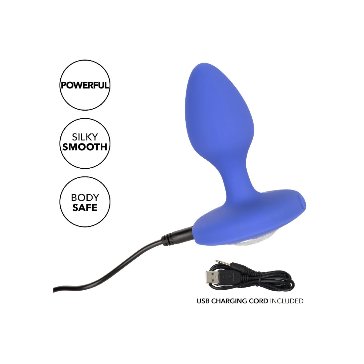 Plug anale vibrante Probe Medium Blu