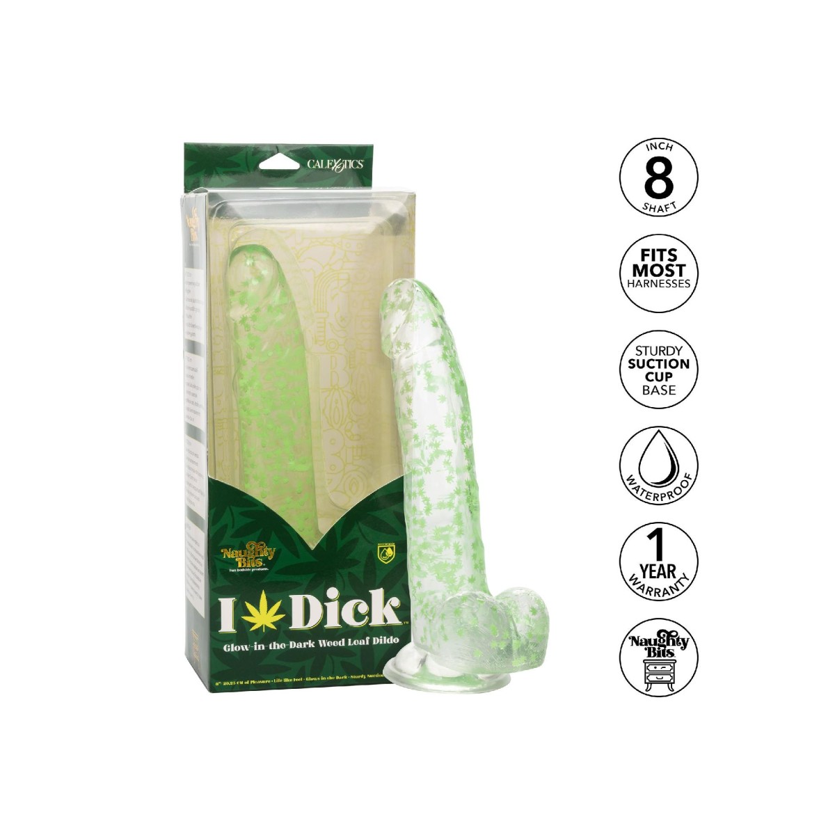 Fallo con ventosa I Leaf Dick Glow Dildo