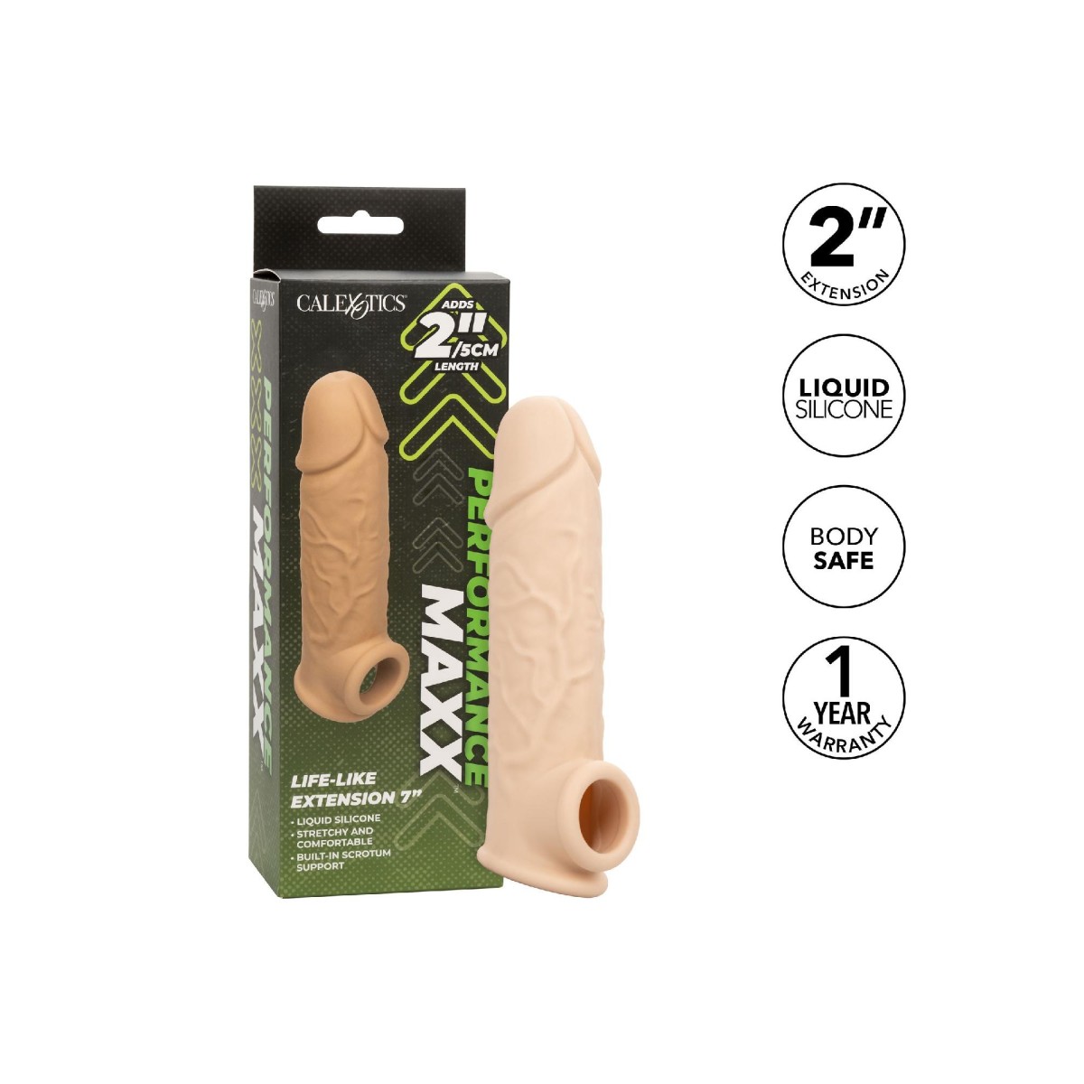 Guaina pene Life-Like Extension 7" chiara