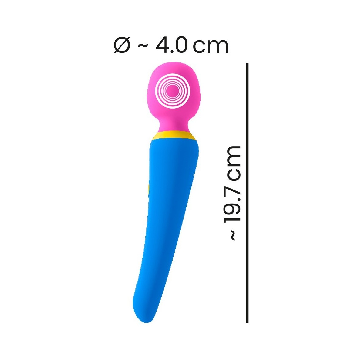 Vibratore wand in silicone wand vibrator