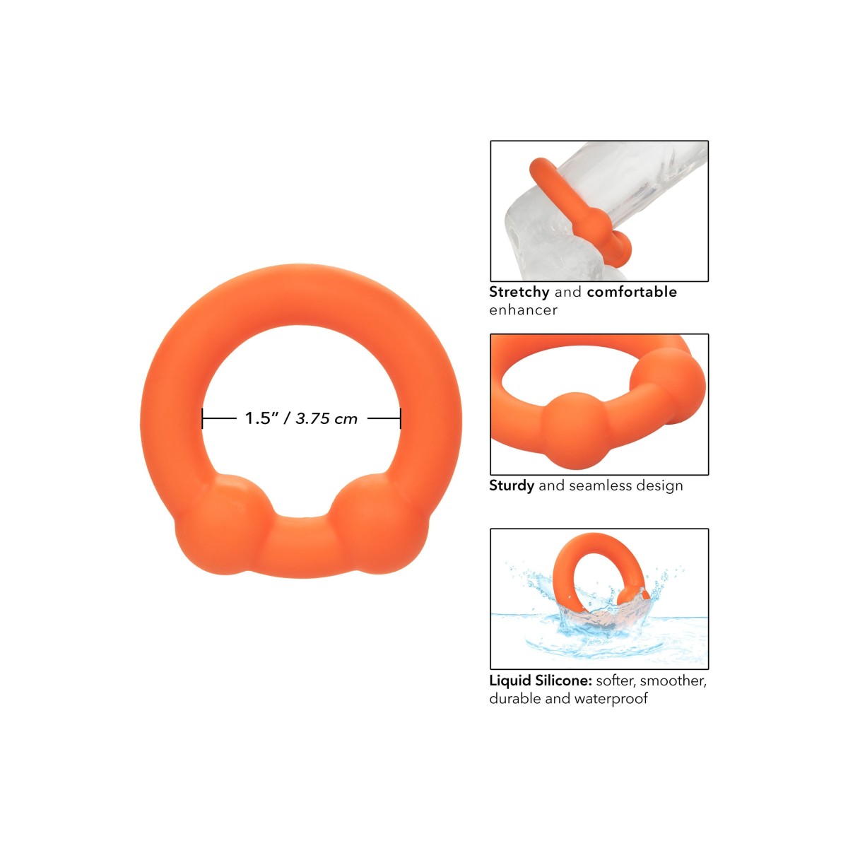 Anello fallico Alpha Dual Ball Ring