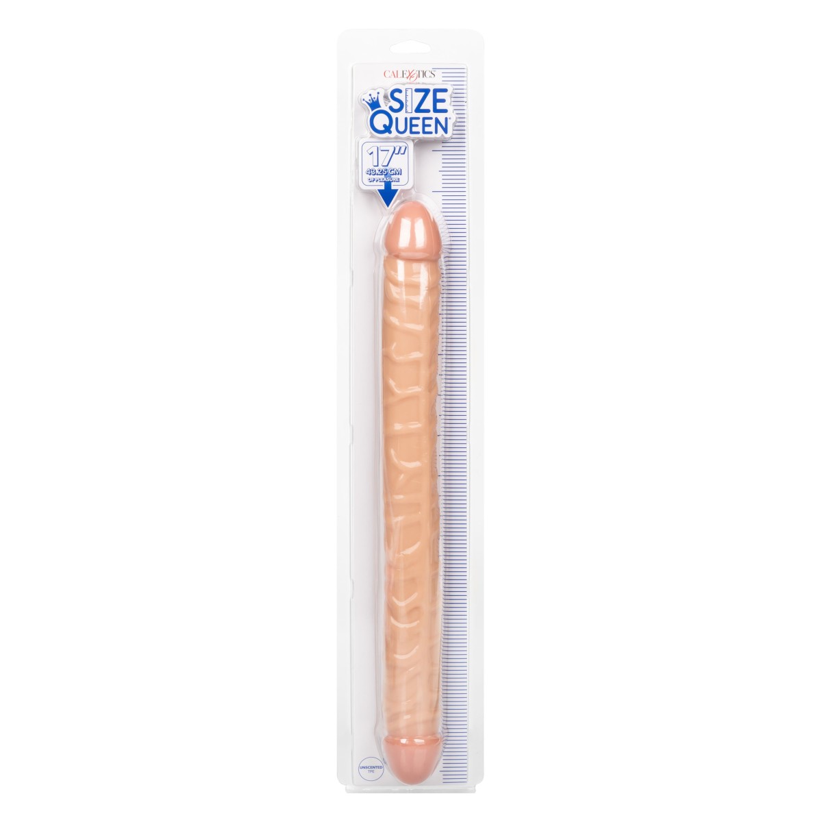 Dildo doppio Size Queen 43 cm pelle chiara