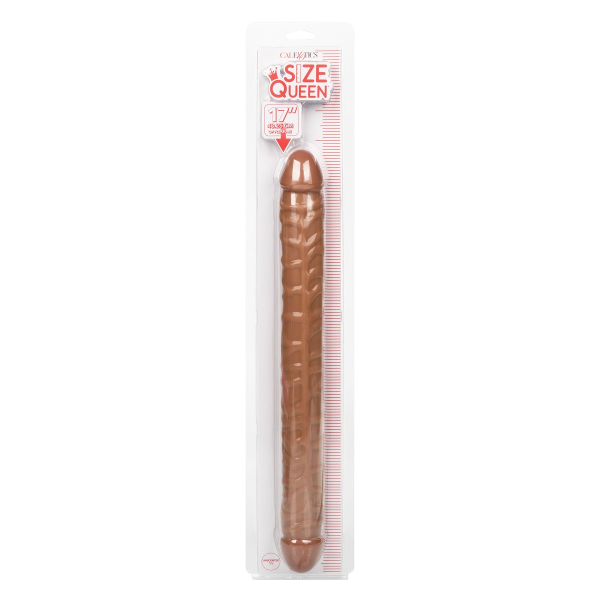 Dildo doppio Size Queen 43 cm caramello