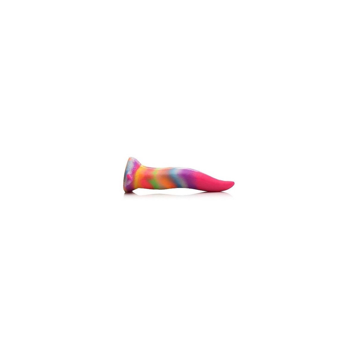 Dildo silicone Unicorn Tongue fluo Rainbow