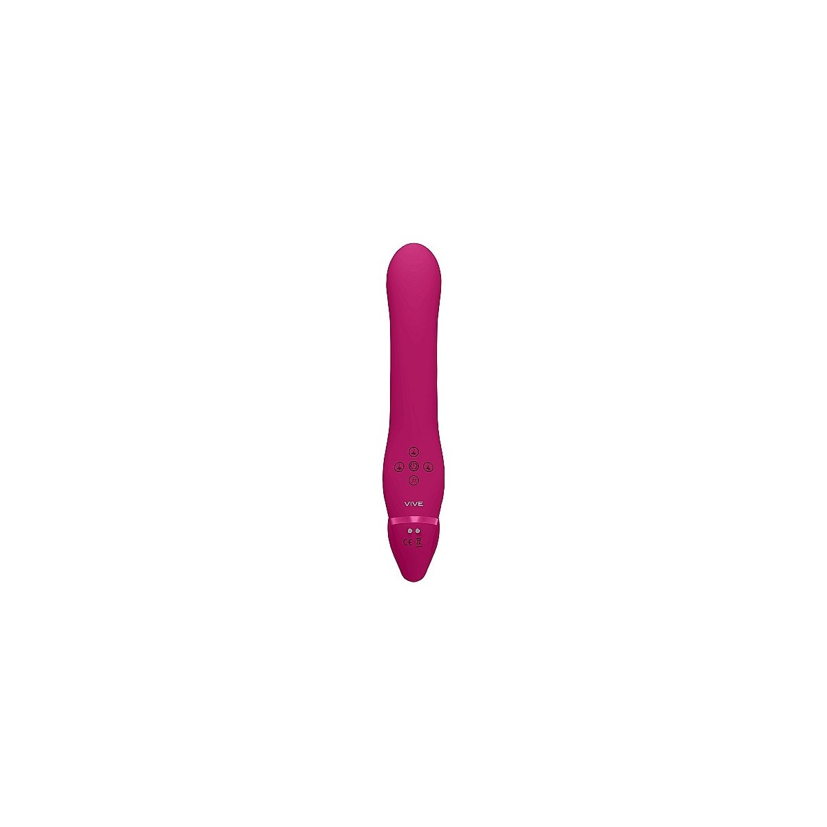 Vibratore strapon e succhia clitoride fucsia