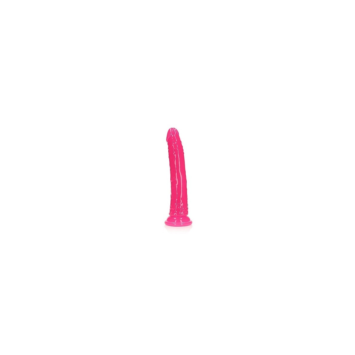 Fallo realistico Slim 22,5 cm rosa fluo