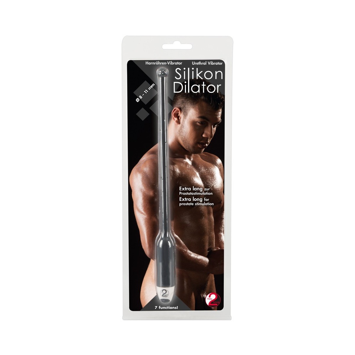 Dilatatore uretra vibrante silicone nero