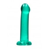 Dildo con ventosa verde trasparente 17 cm