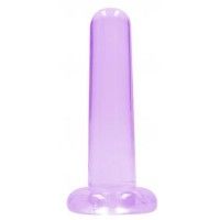 Dildo dritto ventosa viola trasparente 13,5cm