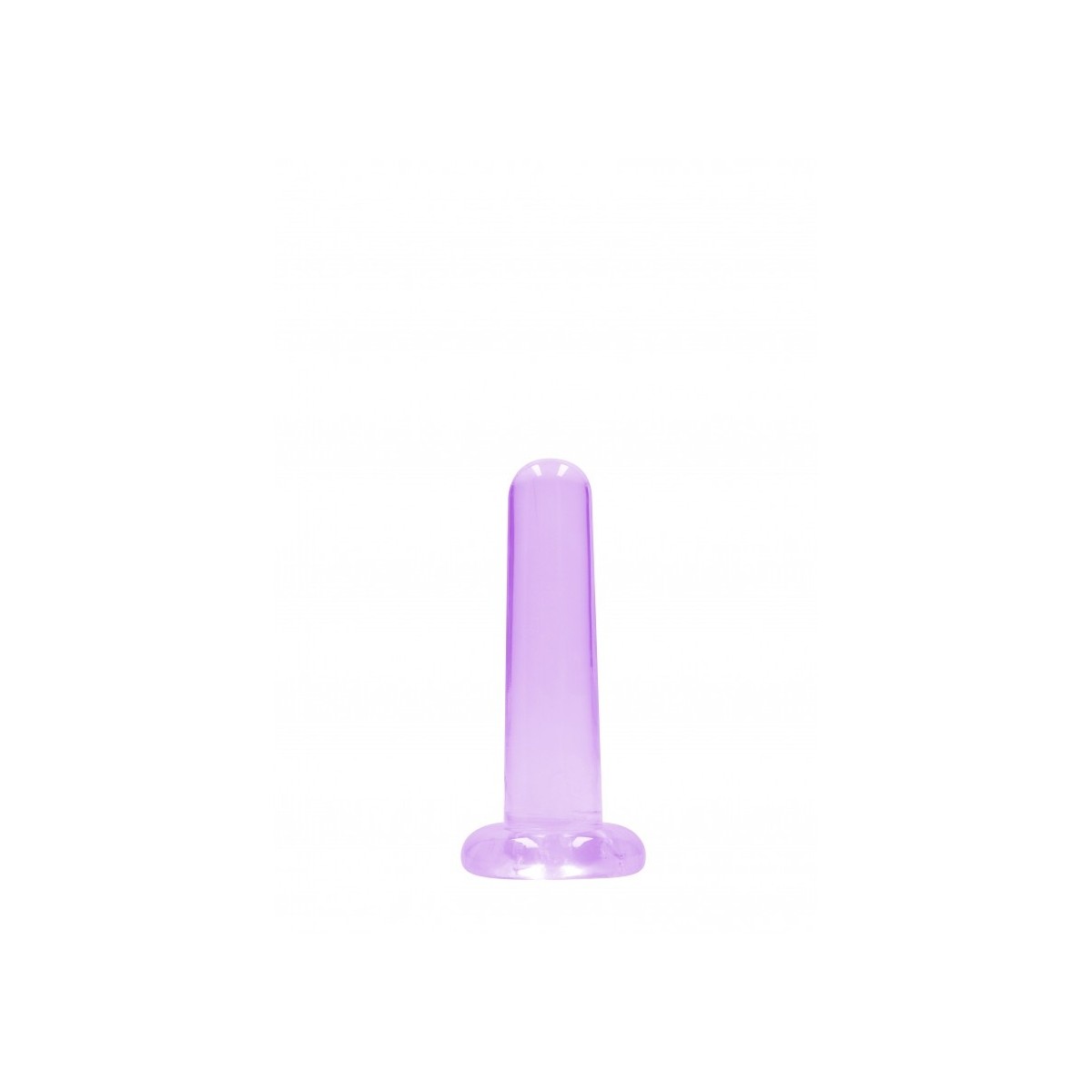 Dildo dritto ventosa viola trasparente 13,5cm