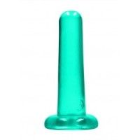 Dildo dritto ventosa verde trasparente 13,5cm