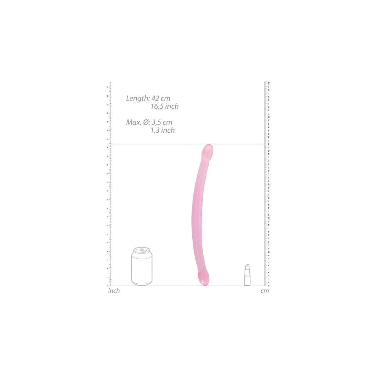 Dildo doppio snake 43 cm rosa