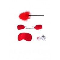 Kit mini BDSM 4 pz principianti rosso Ouch!