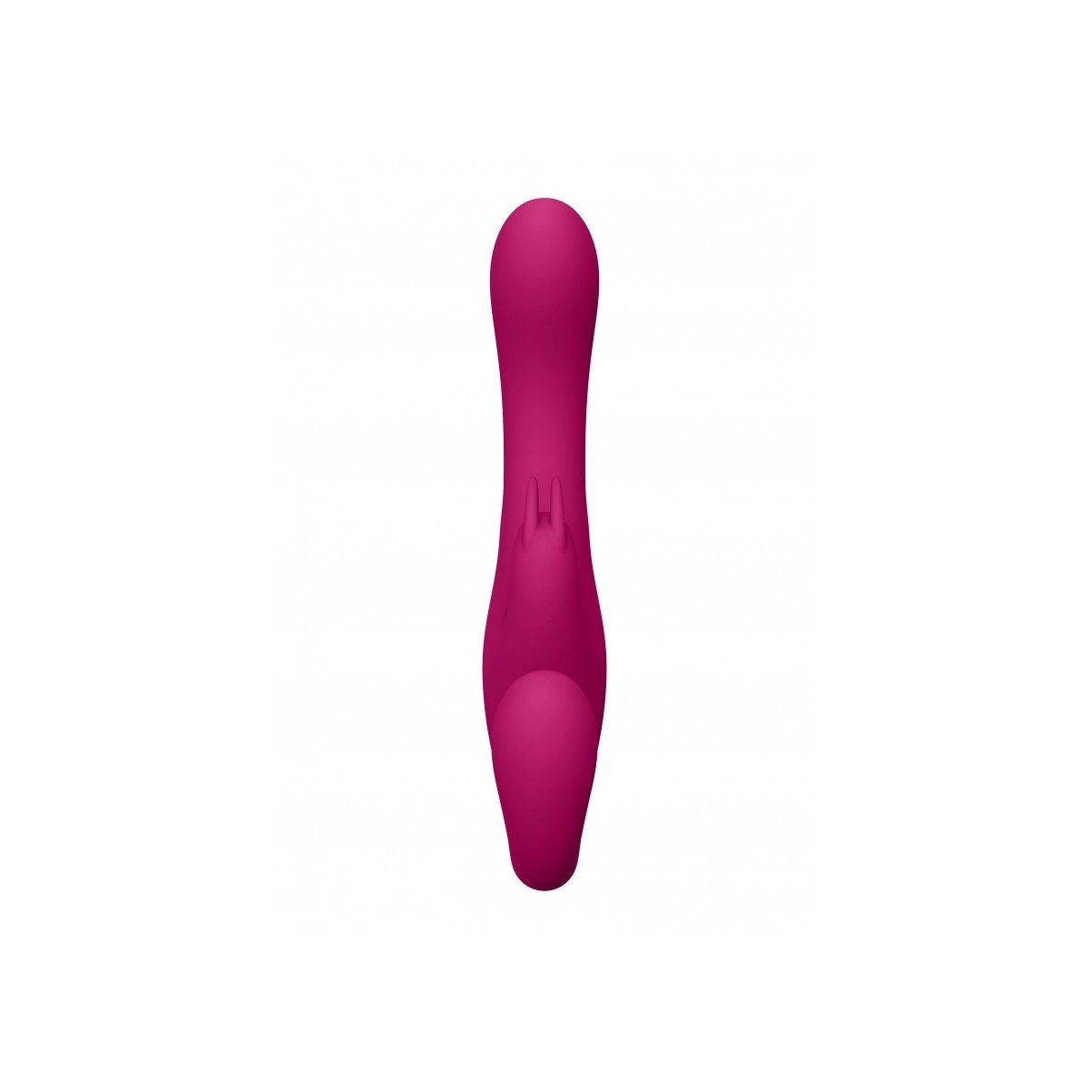 Vibratore rabbit strapon indossabile fucsia