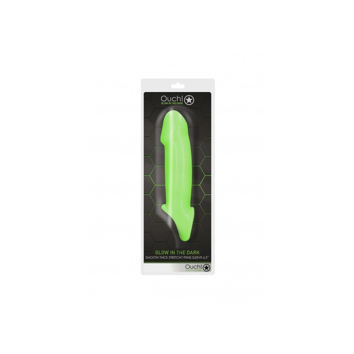 Guaina fallica Smooth Thick 16 cm verde fluo