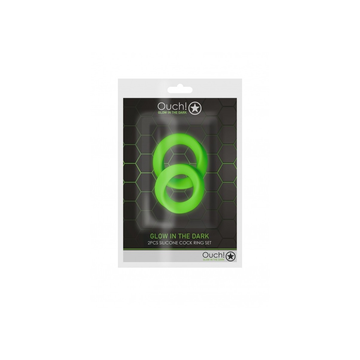 Anello fallico kit 2 pz verde fluo