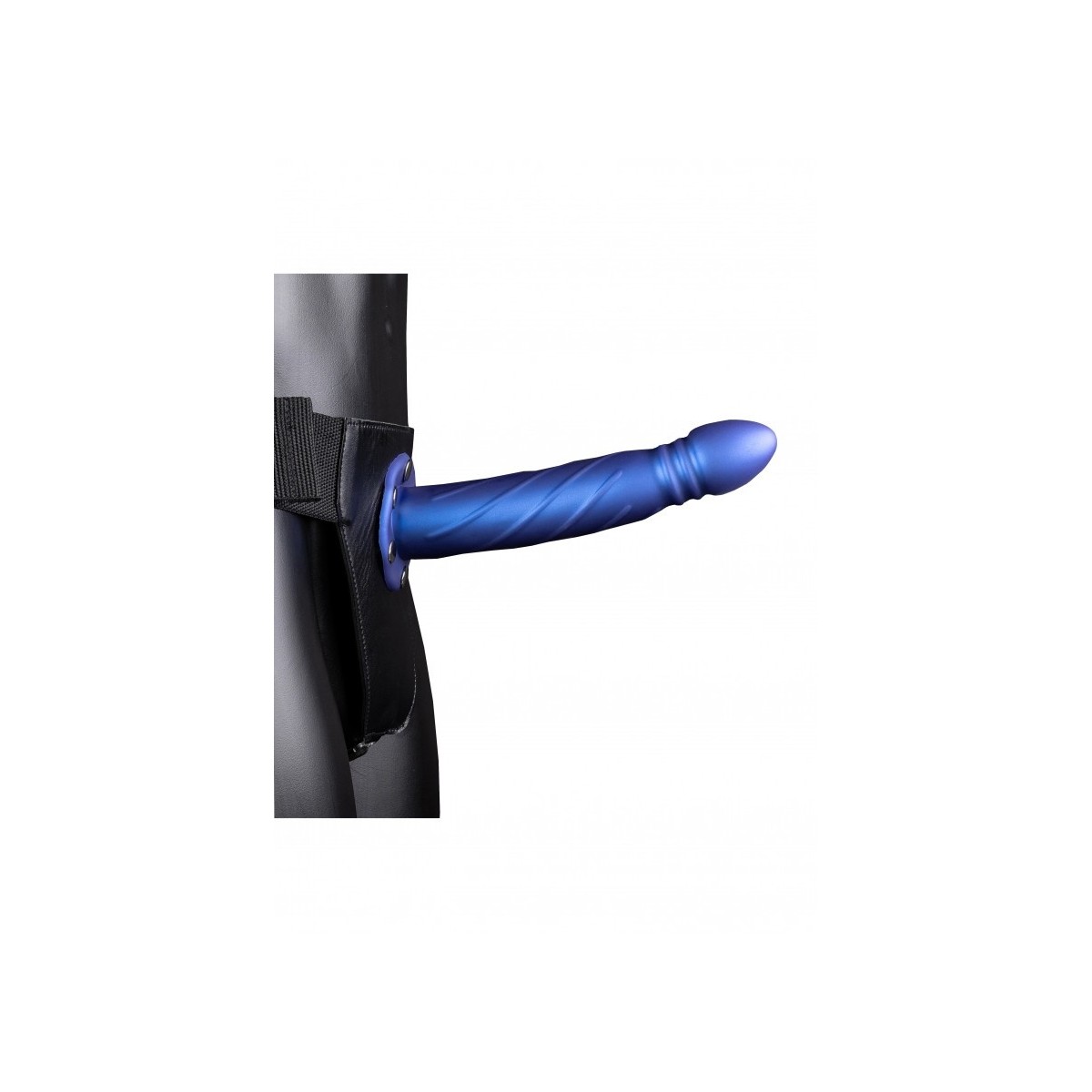 Fallo Strap-On Twisted 20 cm Metallic Blue