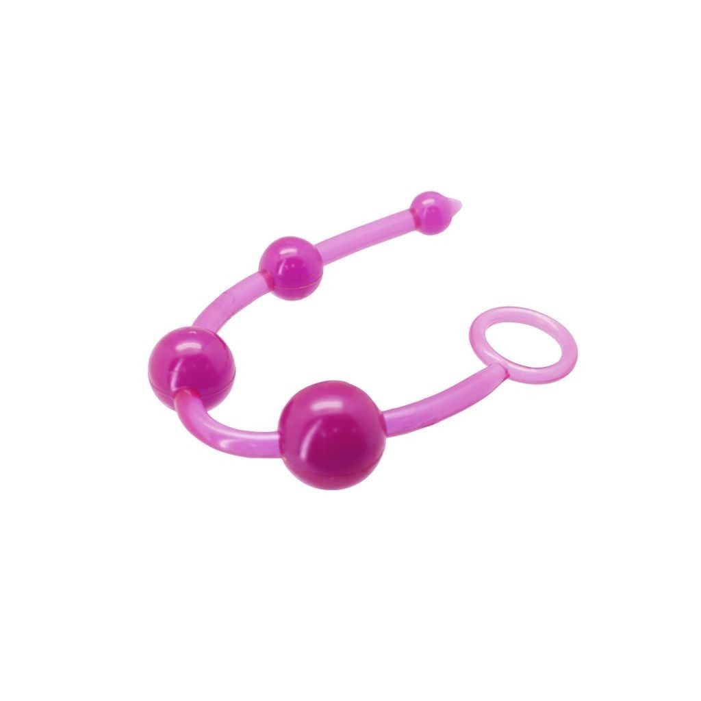 Palline anali jelly da 4 sfere fucsia