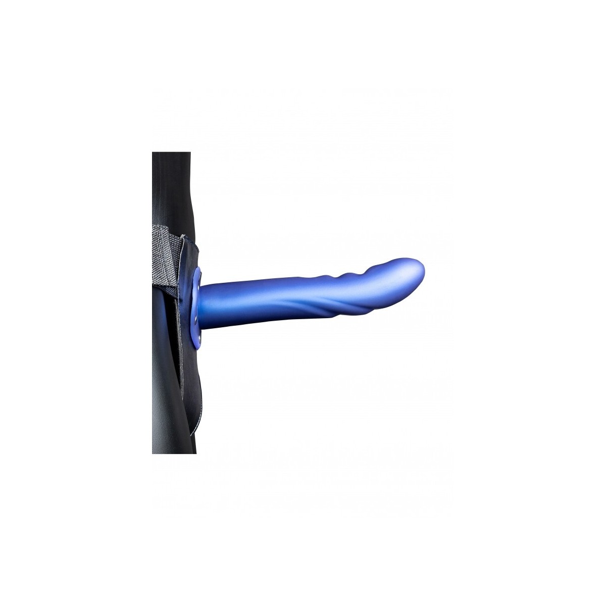 Fallo Strap-On Textured 20 cm Metallic Blue