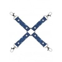 Hogtie croce costrittiva denim blu