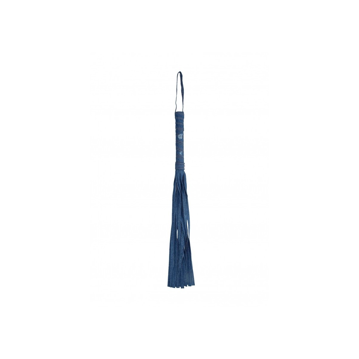 Frusta flogger stile denim blu