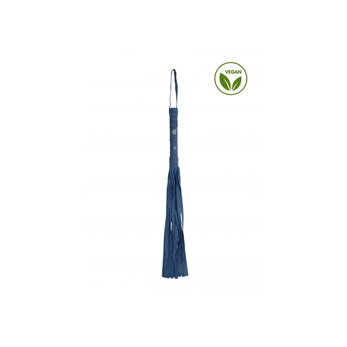 Frusta flogger stile denim blu