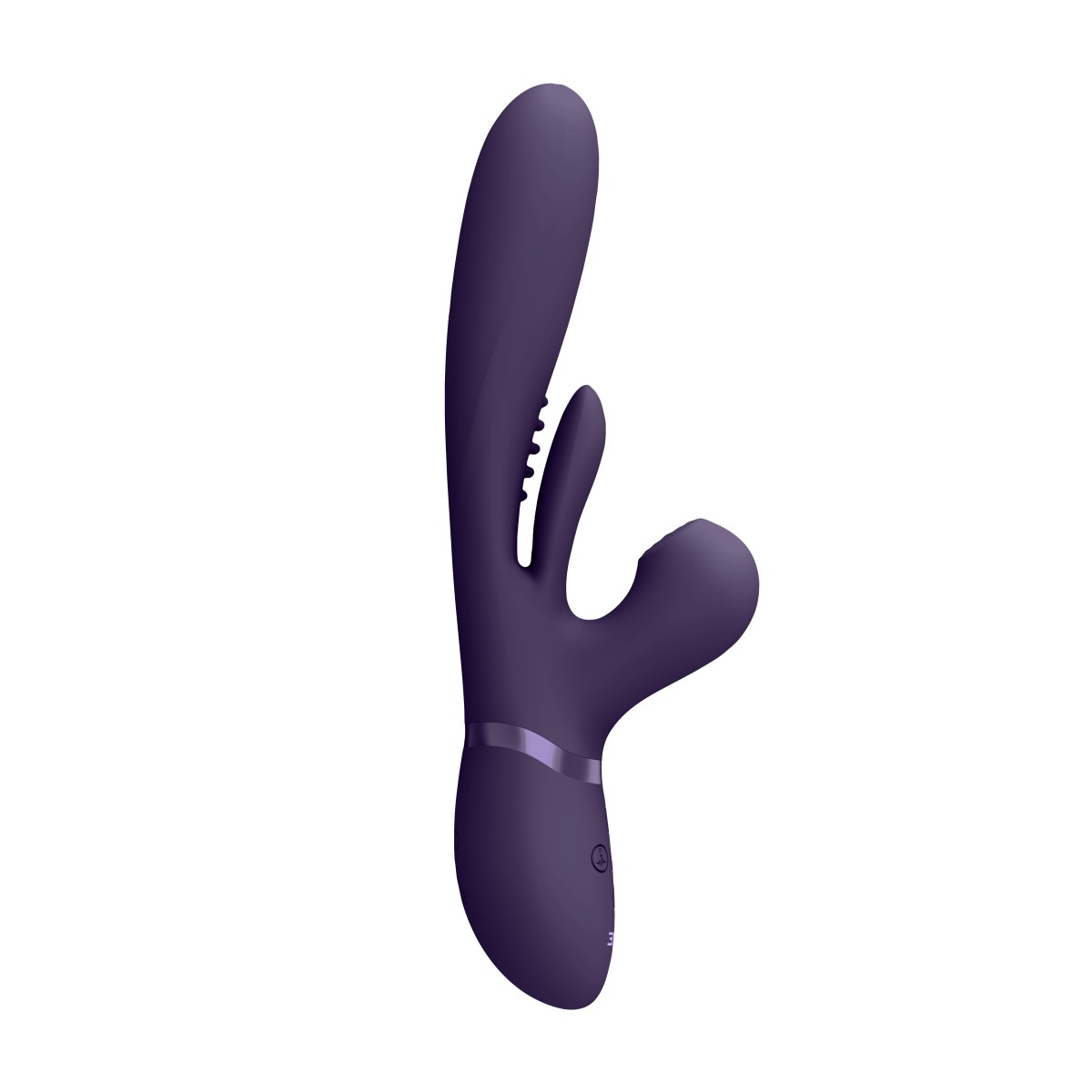 Vibratore rabbit 3 in 1 viola