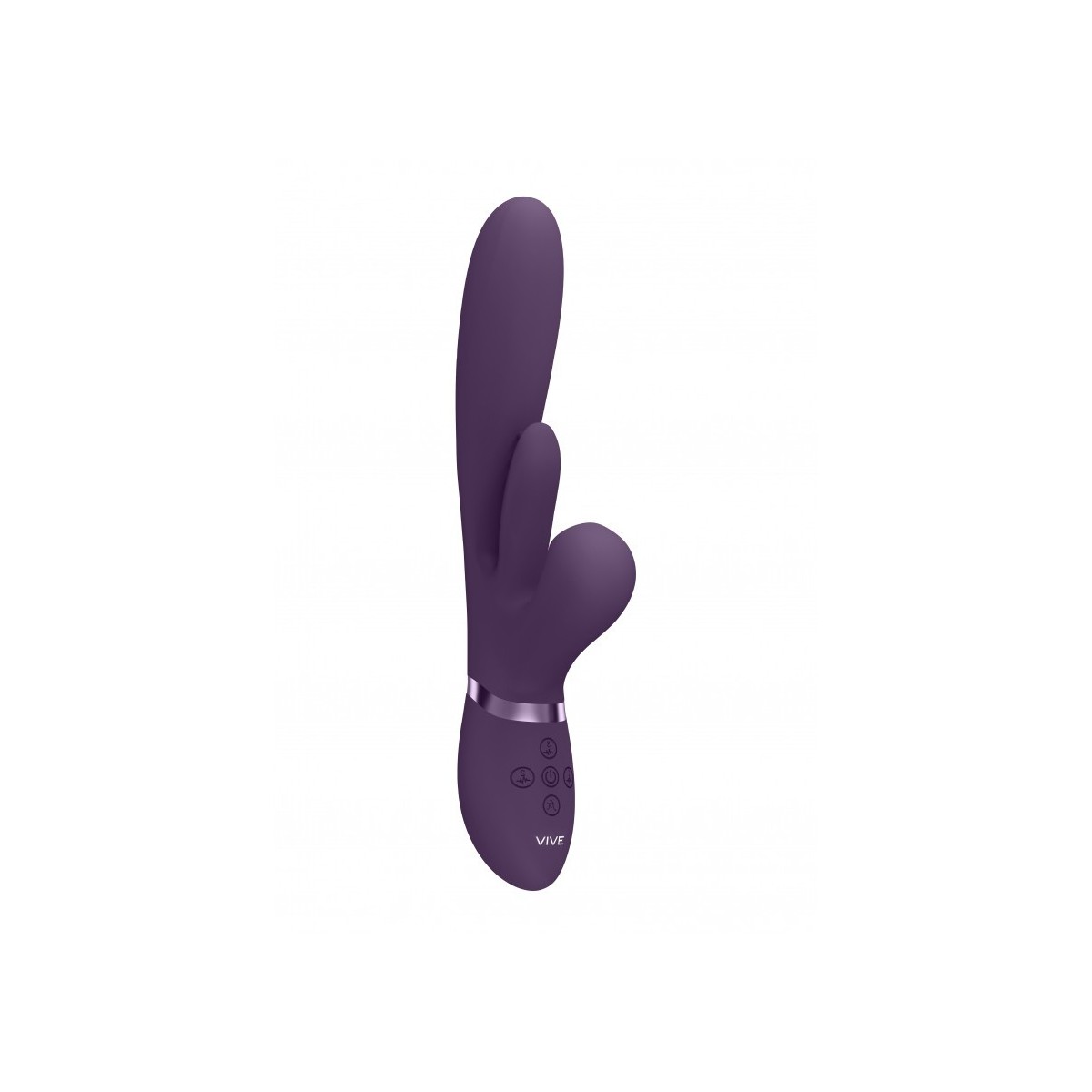 Vibratore rabbit 3 in 1 viola