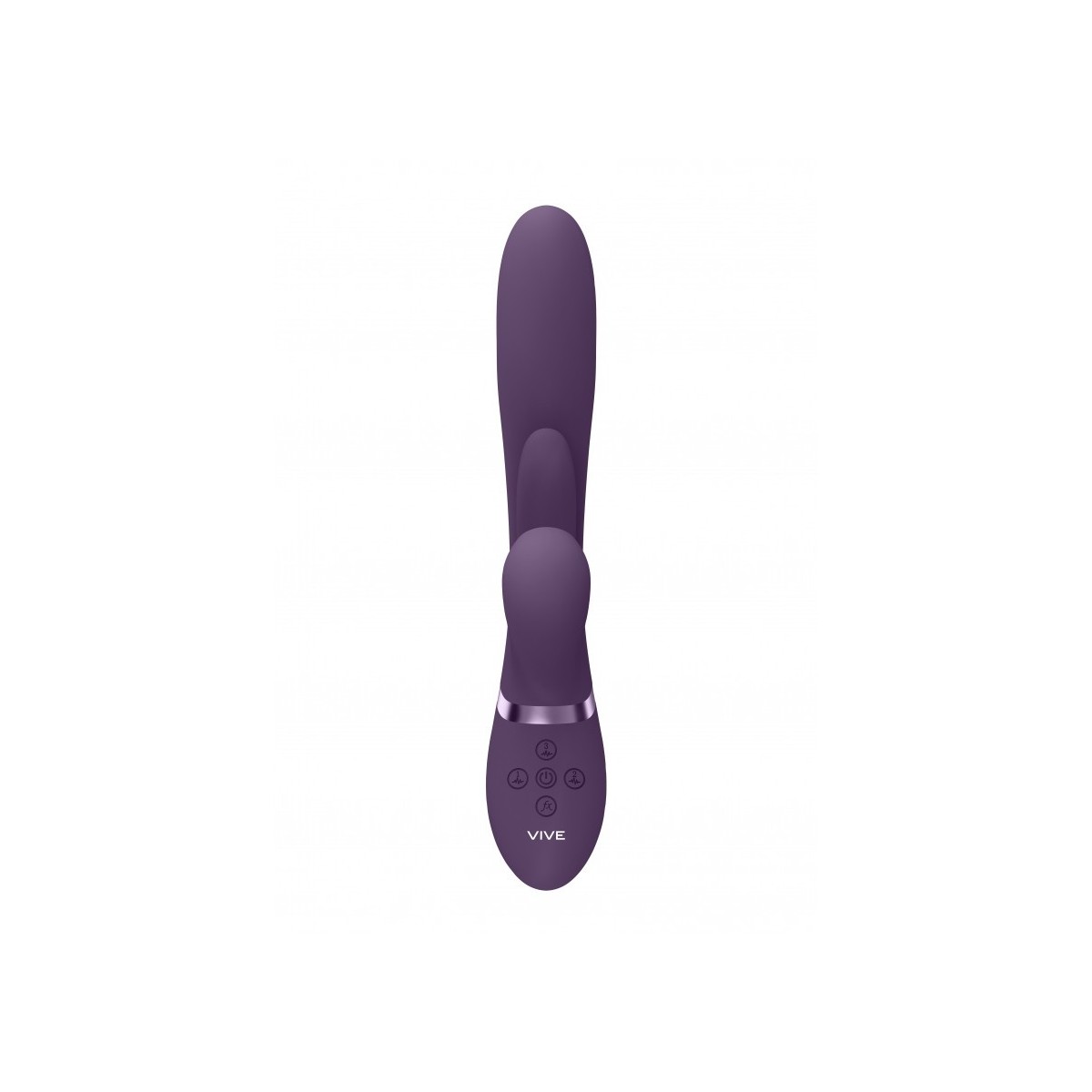 Vibratore rabbit 3 in 1 viola