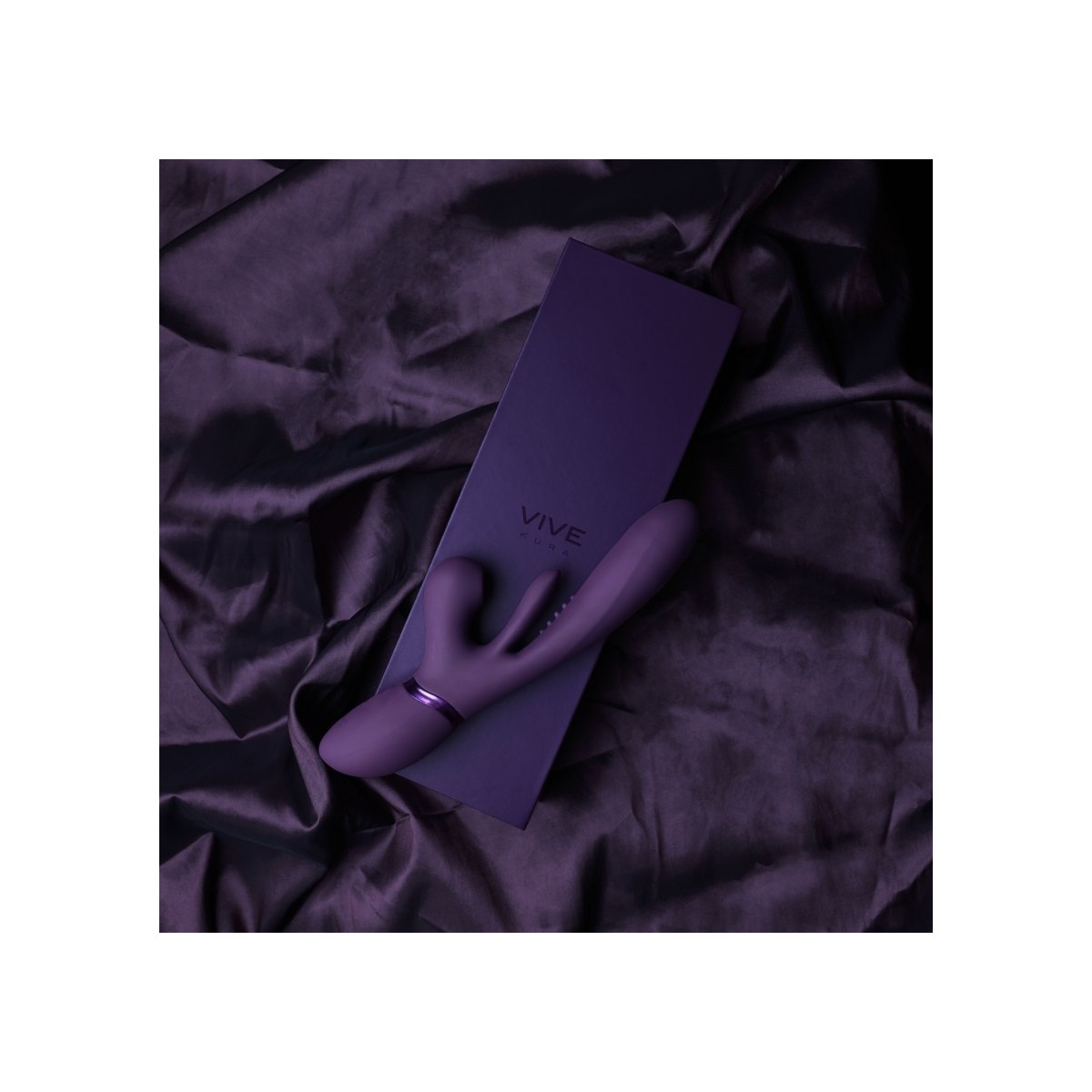 Vibratore rabbit 3 in 1 viola