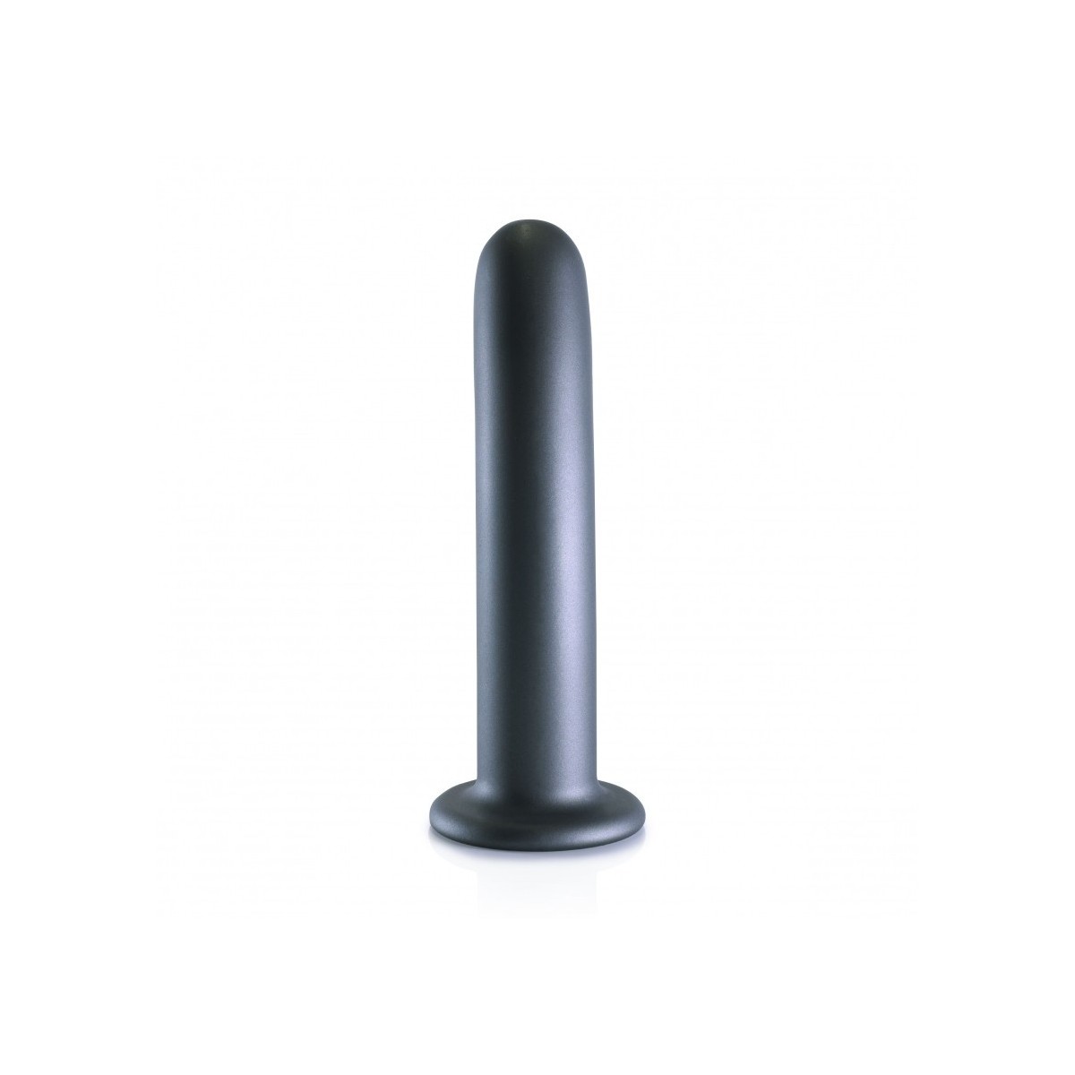 Dildo ventosa liscio punto G 17.5cm Gun Metal