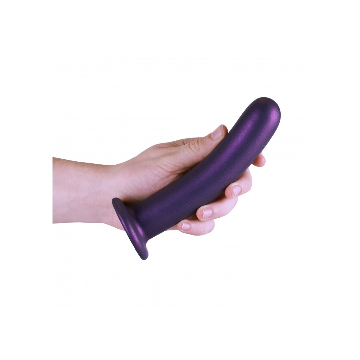 Dildo ventosa liscio punto G 17.5 cm Purple