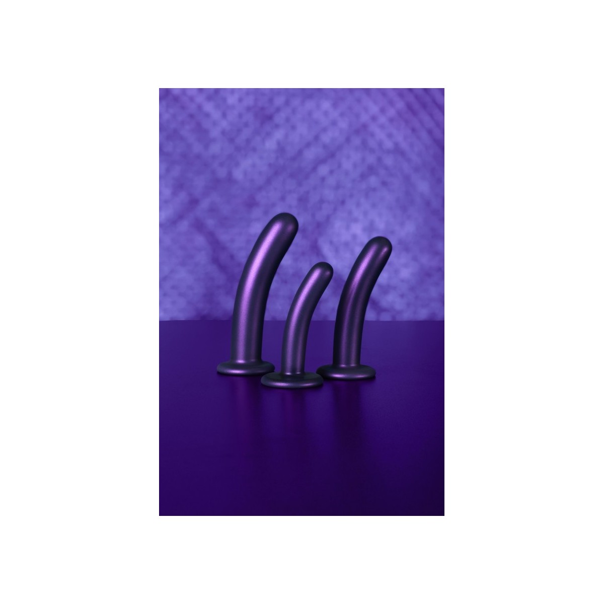 Dildo ventosa liscio punto G 15 cm Purple