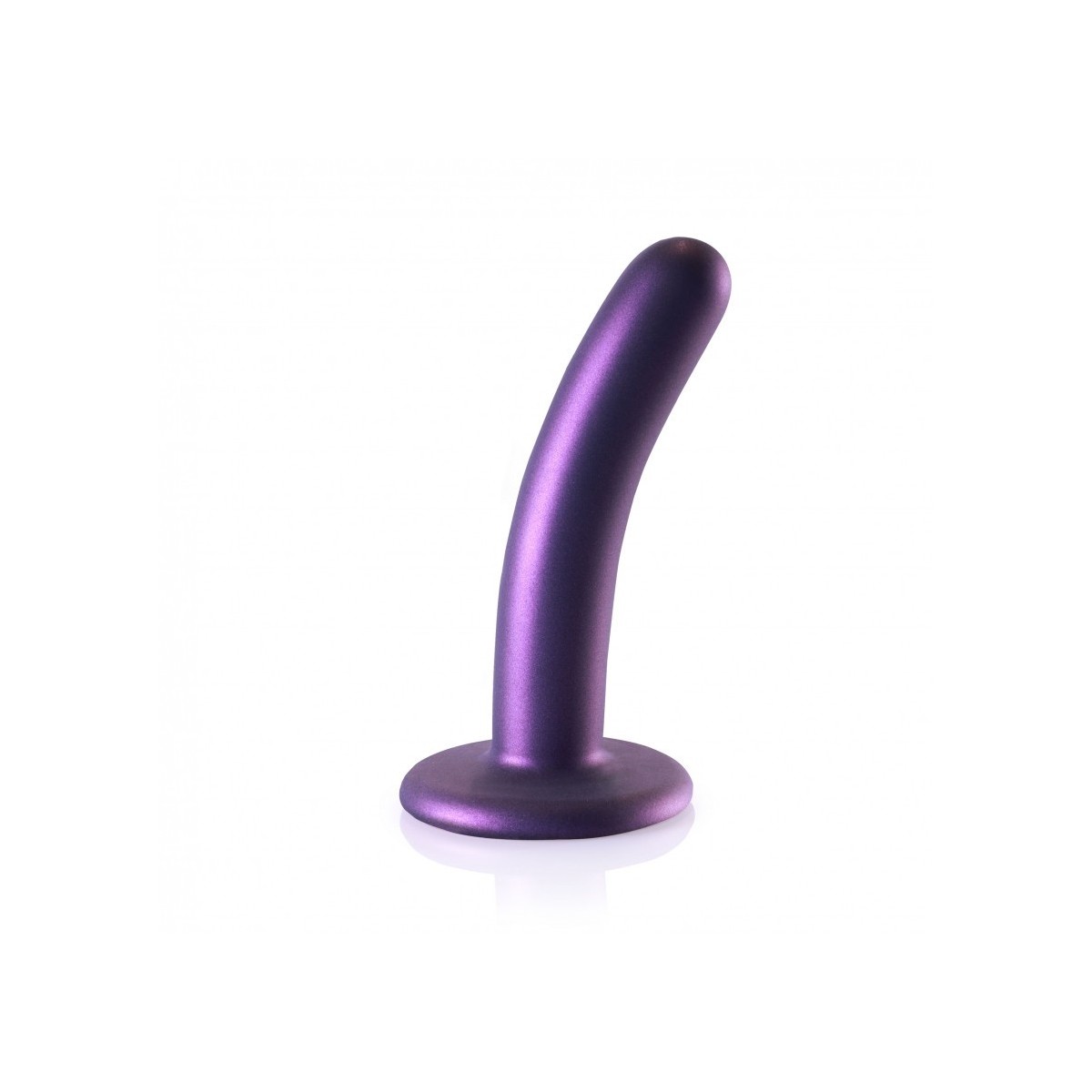 Dildo ventosa liscio punto G 12.5 cm Purple