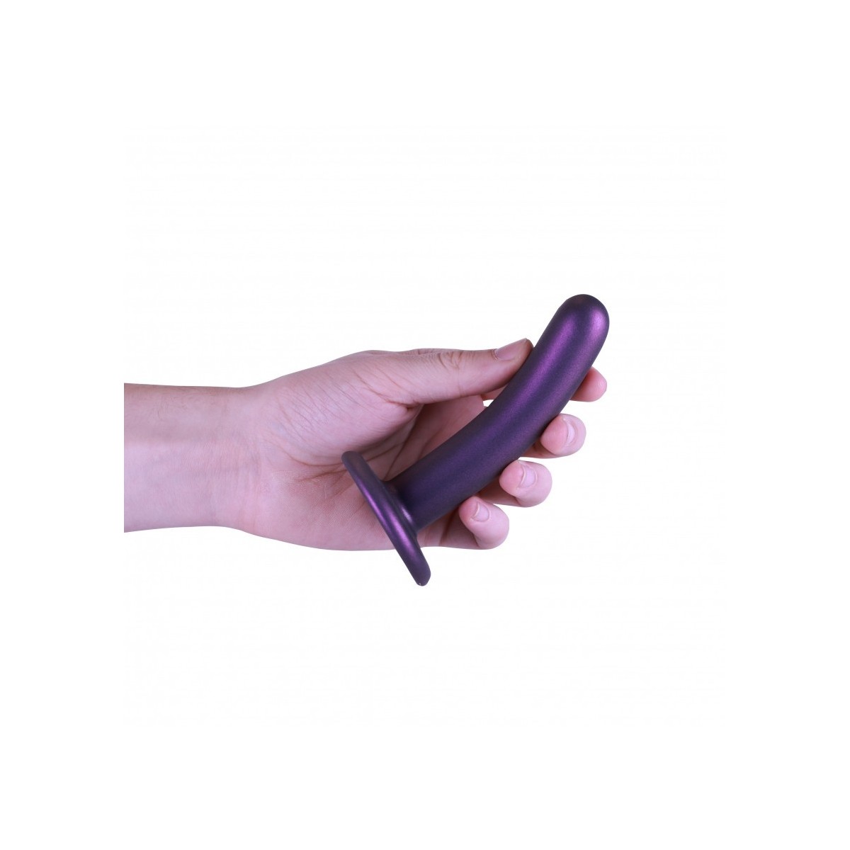 Dildo ventosa liscio punto G 12.5 cm Purple