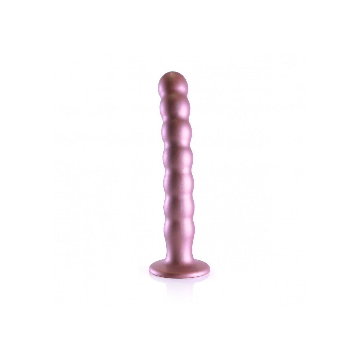 Dildo ventosa sfere punto G 21 cm Rose Gold