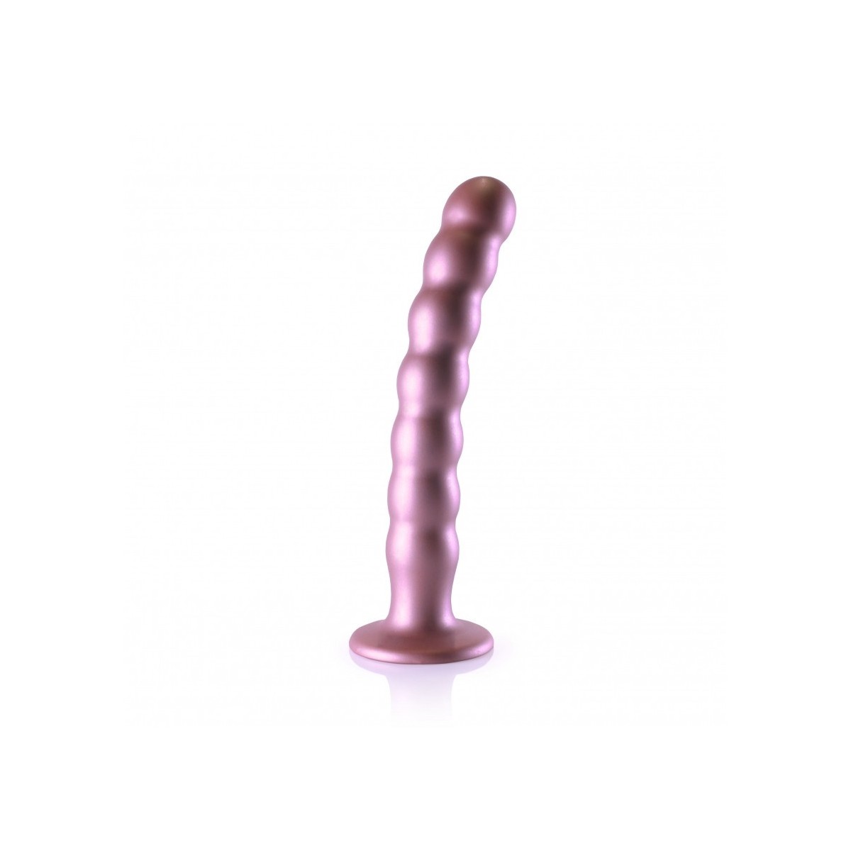 Dildo ventosa sfere punto G 21 cm Rose Gold