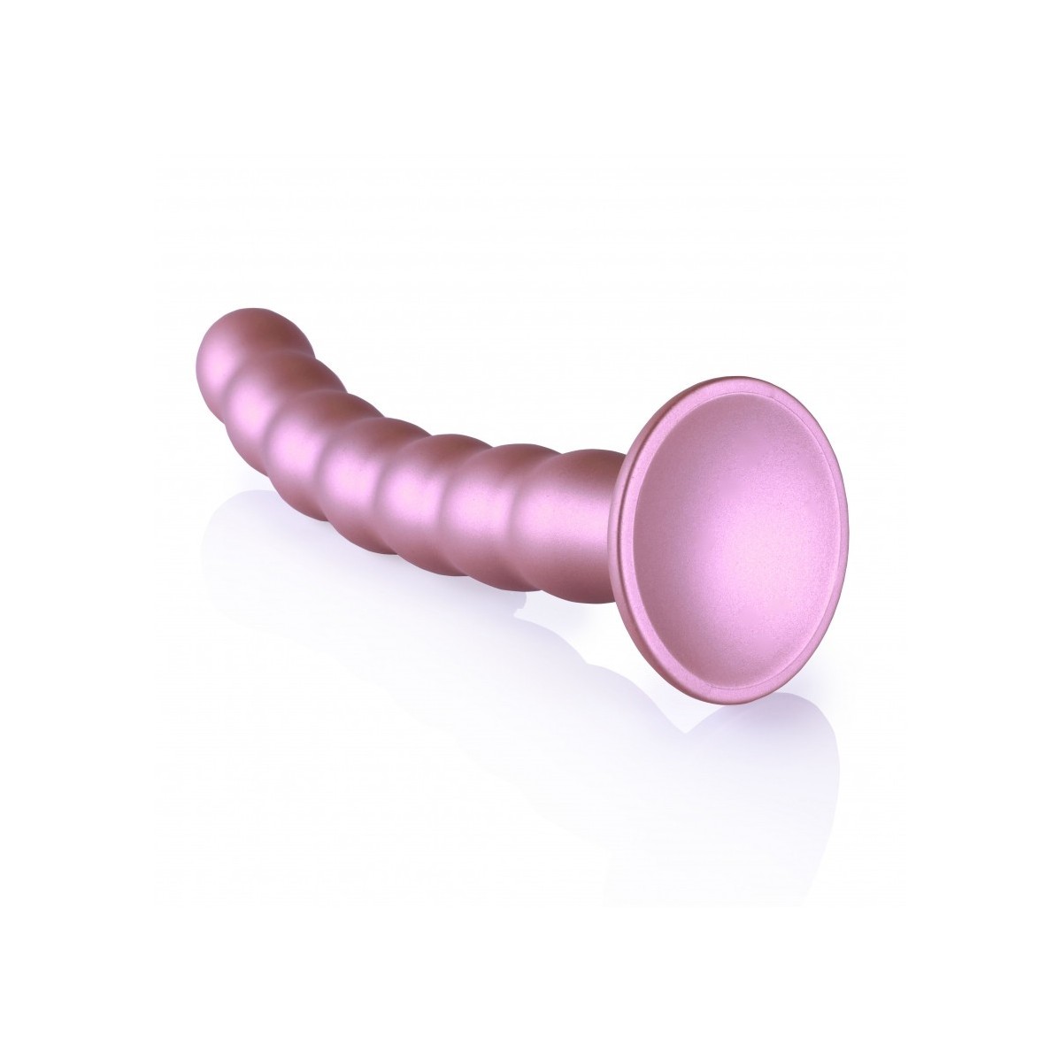 Dildo ventosa sfere punto G 21 cm Rose Gold