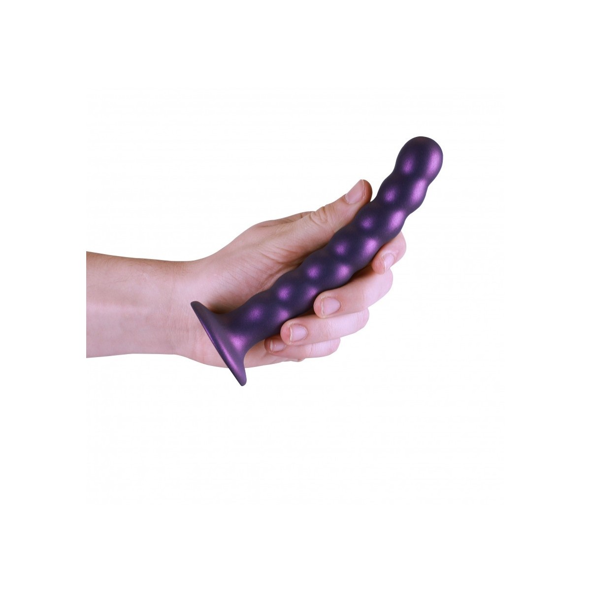 Dildo ventosa sfere punto G 17 cm Purple