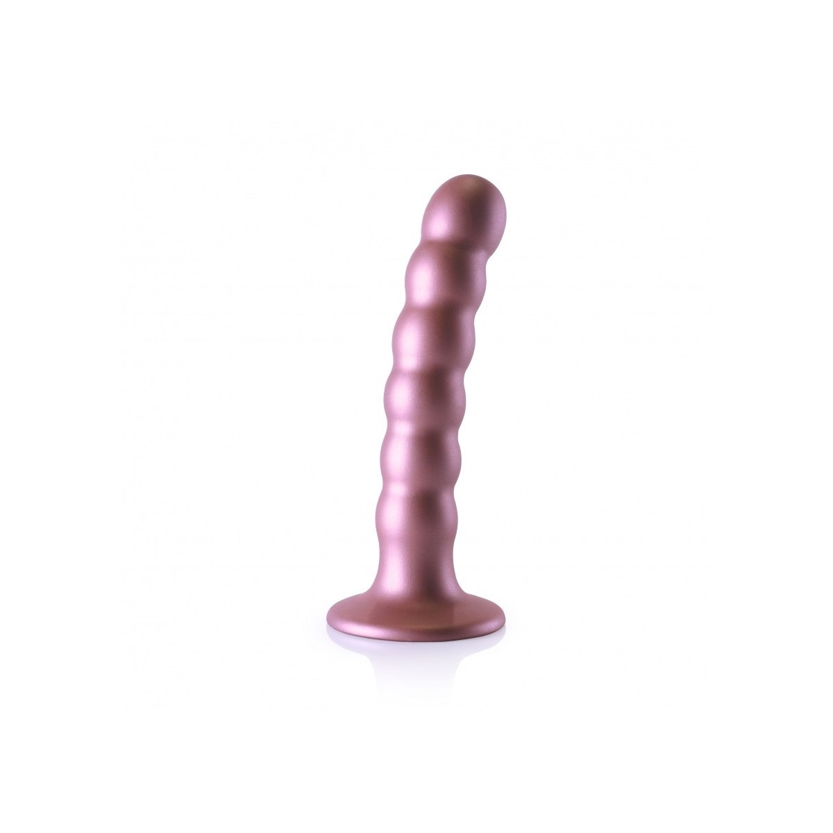 Dildo ventosa sfere punto G 13 cm Rose Gold