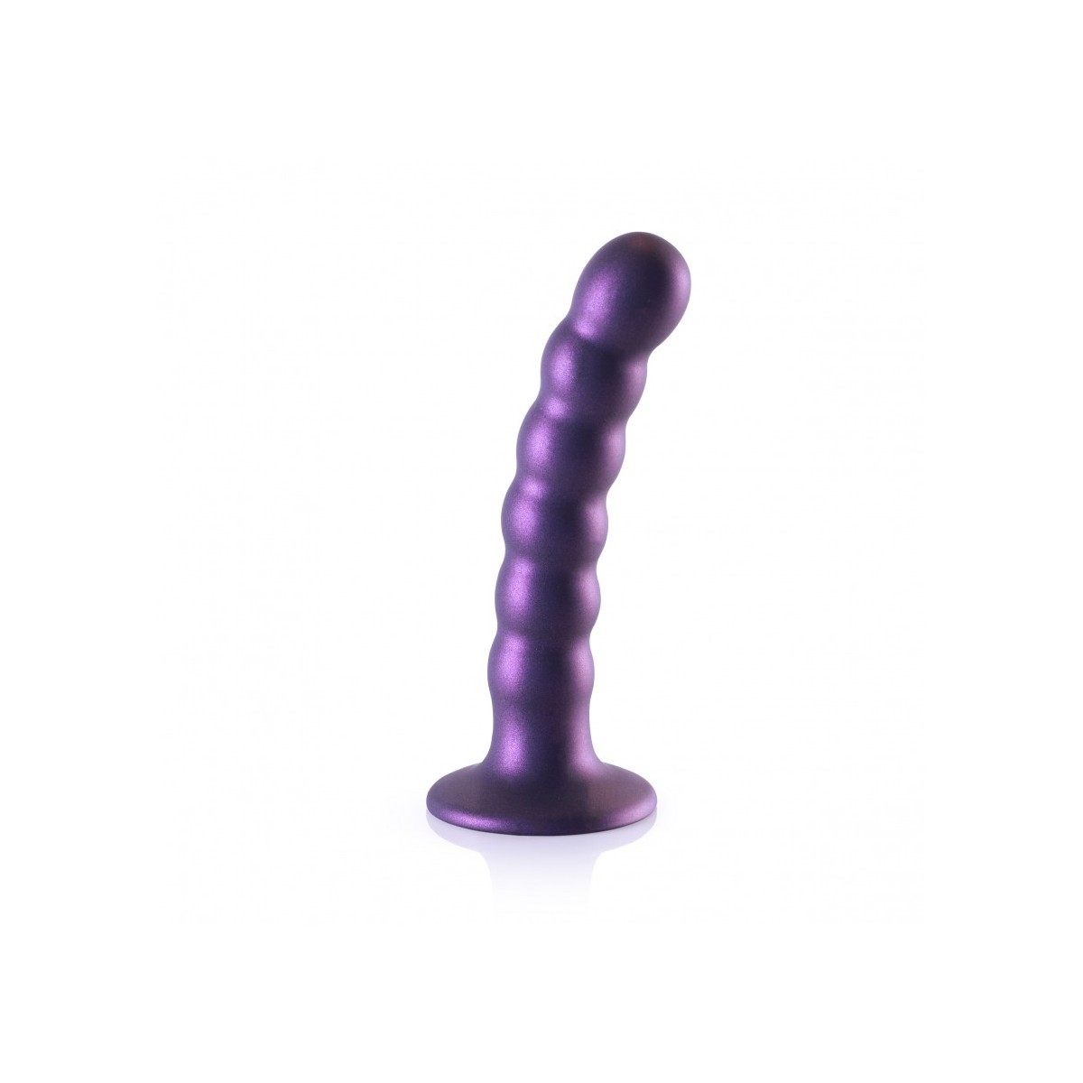 Dildo ventosa sfere punto G 13 cm Purple