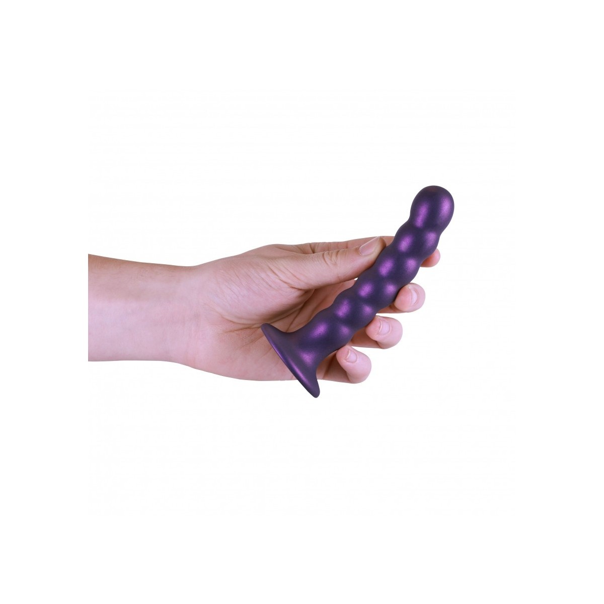 Dildo ventosa sfere punto G 13 cm Purple