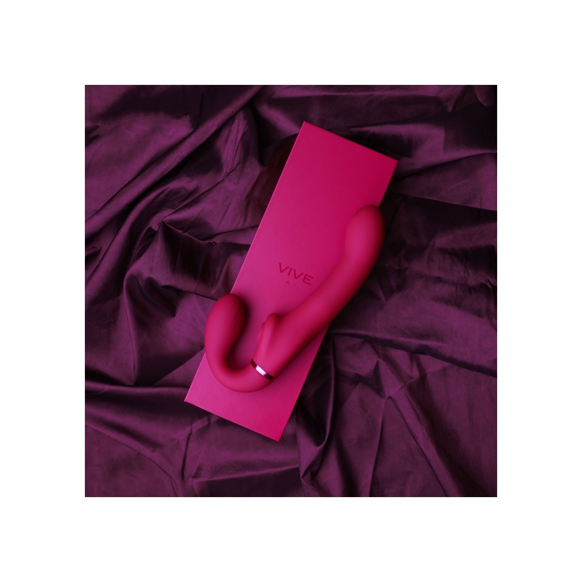 Vibratore strapon e succhia clitoride fucsia