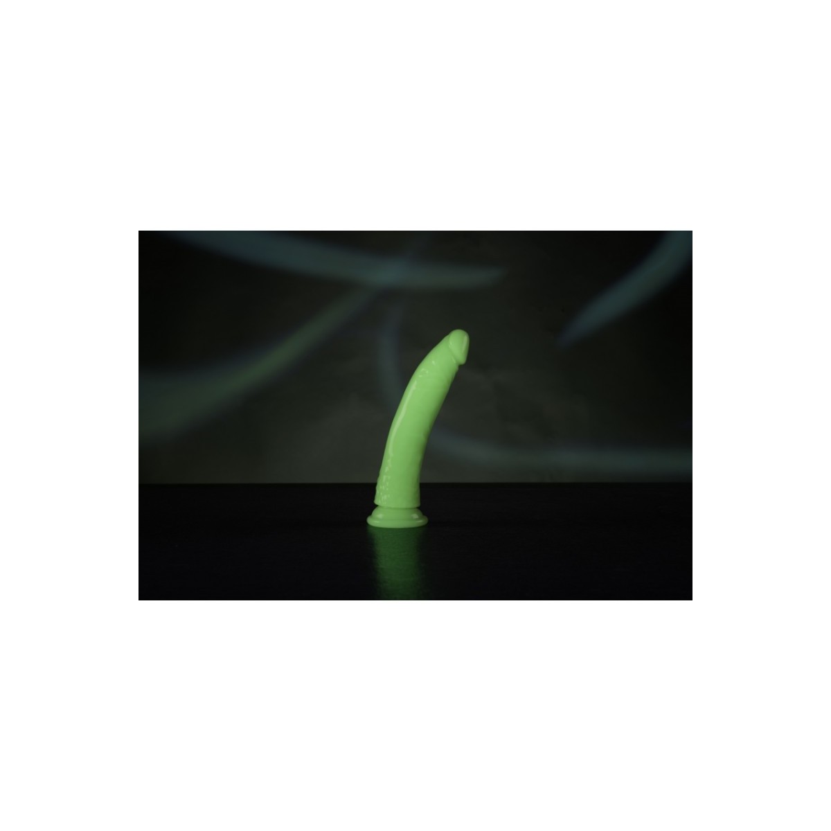 Fallo realistico Slim 15,5 cm verde fluo