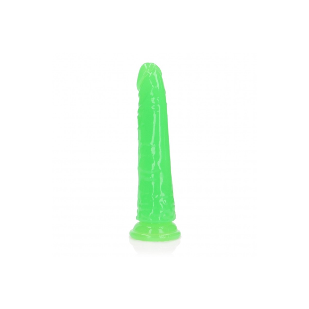 Fallo realistico Slim 15,5 cm verde fluo