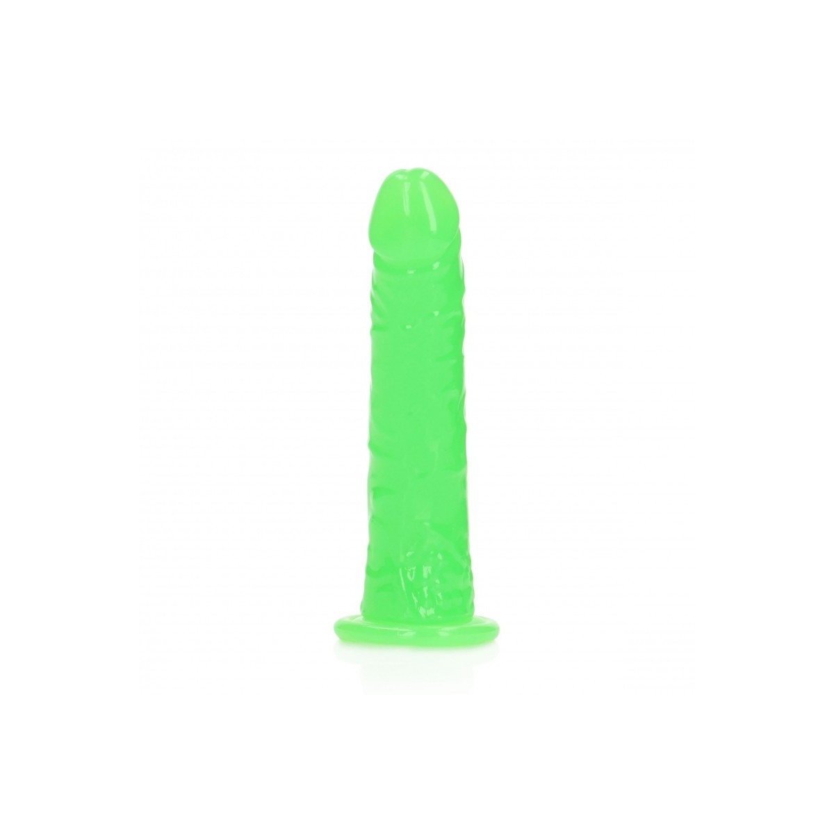 Fallo realistico Slim 15,5 cm verde fluo